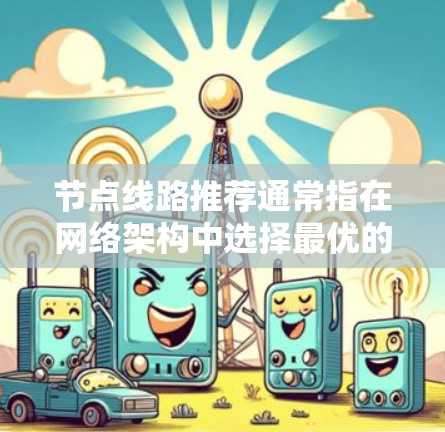 节点线路推荐通常指在网络架构中选择最优的节点间连接方式，以满足特定的网络性能需求。以下是一些常见的节点线路推荐方法和设计思路