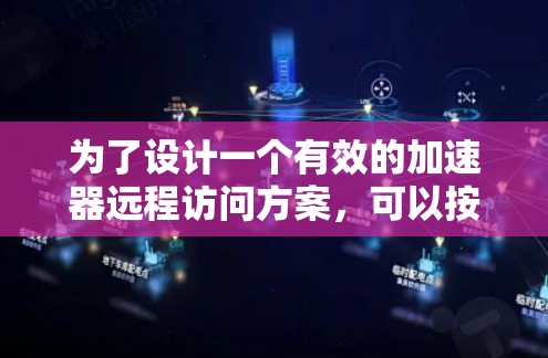 为了设计一个有效的加速器远程访问方案，可以按照以下步骤进行