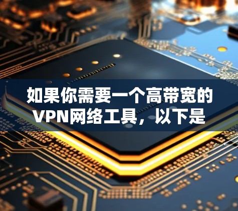 如果你需要一个高带宽的VPN网络工具，以下是一些常用的解决方案