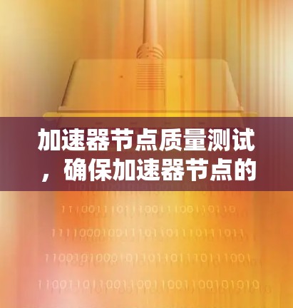 加速器节点质量测试，确保加速器节点的可靠性和性能
