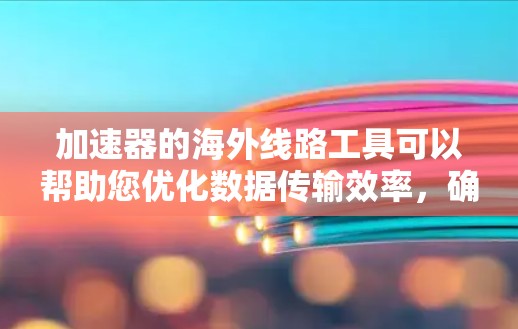 加速器的海外线路工具可以帮助您优化数据传输效率，确保数据在国际网络环境中的高效流动。以下是一些常用的工具和技术，供您参考