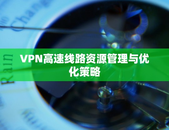 VPN高速线路资源管理与优化策略