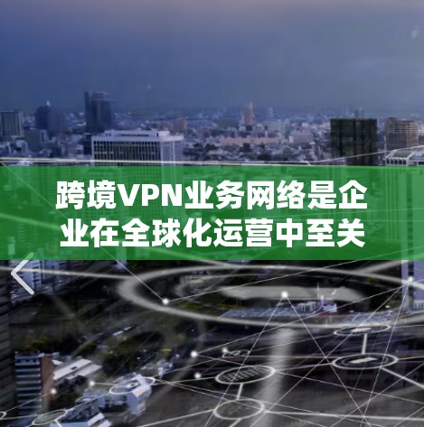 跨境VPN业务网络是企业在全球化运营中至关重要的工具，帮助它们安全高效地管理跨国业务。以下是关于跨境VPN业务网络的详细分析